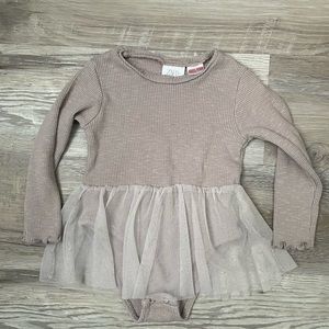 Zara Long Sleeve Onesie with Tutu attached!